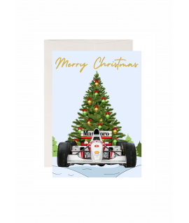 Merry Christmas, Formula One Greeting Card, F1 Driver Meme, Christmas Tree F1 Card, Racing Motorsport Card, Made In UK