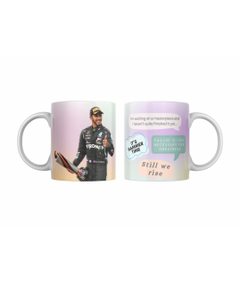 Lewis Hamilton LH44 Mug, F1 Driver Fan Gift, Mercedes