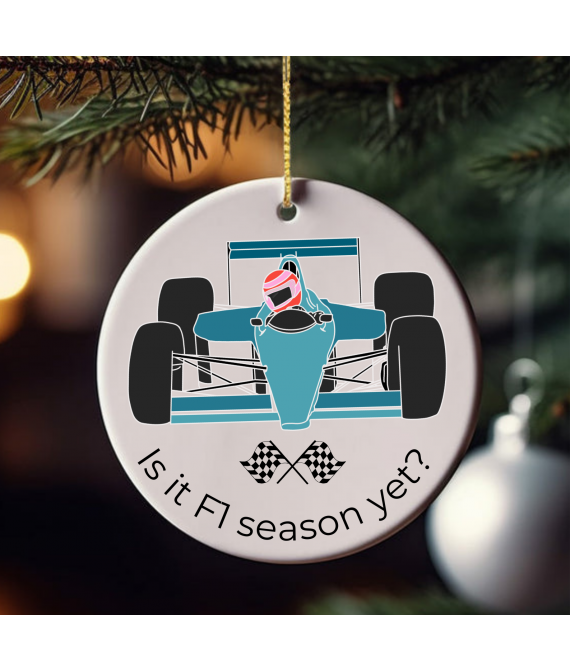 Motorsport Car Christmas Tree Bauble Ornament, F1 Car Fan, Gift for them, Motorsport Gift, Formula One Inspired Decoration, UK