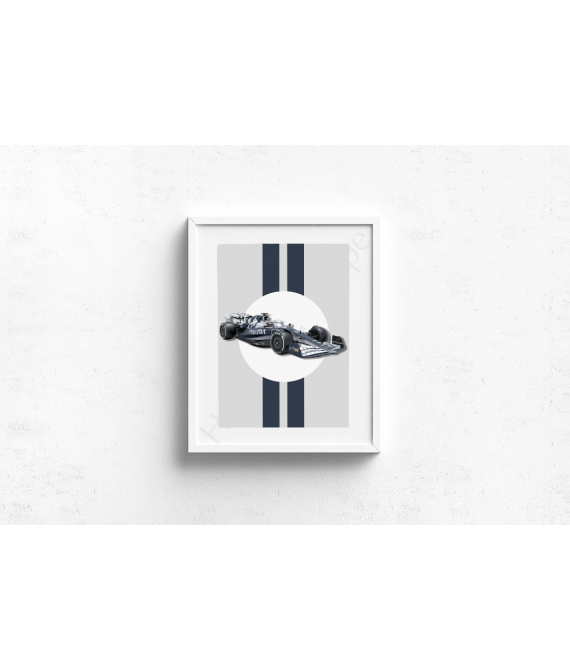 Alpha Tauri Car Livery Wall Decor, Formula 1 Inspired Wall Art, Inspirational Motivational Print, Motorsport, Race Driver Postcard Poster