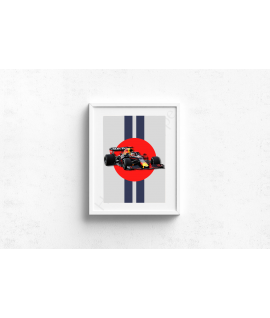 Red Bull Car Livery Wall Decor, Formula 1 Inspired Wall Art, Inspirational Motivational Print, Motorsport, Race Driver Postcard Poster