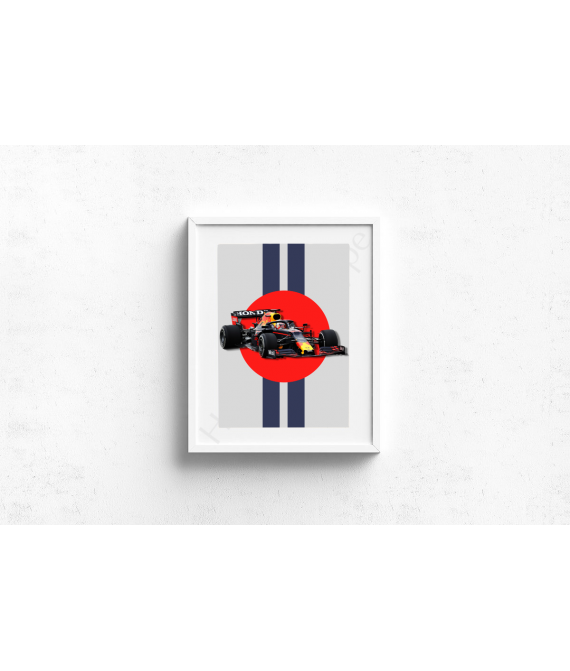 Red Bull Car Livery Wall Decor, Formula 1 Inspired Wall Art, Inspirational Motivational Print, Motorsport, Race Driver Postcard Poster