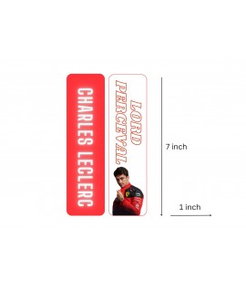 Charles Leclerc Bookmark, Ferrari Driver 16 Inspired Red Book Mark, Formula One Themed Accessory, Handmade in UK