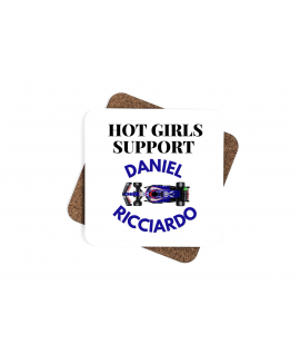 Daniel Ricciardo DR3 Coaster, F1 Driver Fan, Hot Girls Support, Set of Coasters, VCarb