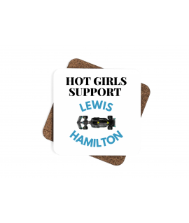 Lewis Hamilton LH44 Coaster, F1 Driver Fan, Hot Girls Support, Set of Coasters, Ferrari, McLaren, Mercedes 