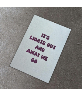 Mirror ‘It's Lights Out And Away We Go' Home Decor, PURPLE Text, Formula Fan Gift Room Decor, Racing Fan, Women in Motorsport, Handmade UK