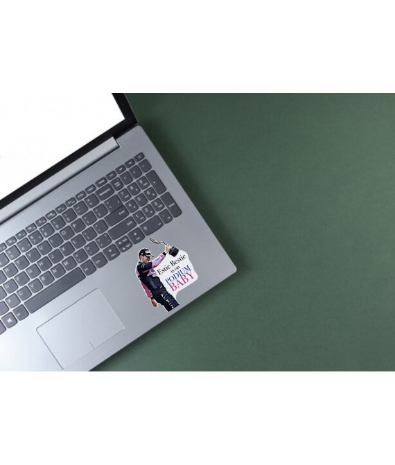 Esteban Ocon, F1 Monaco Win Sticker, Formula One Grid, Motorsport Decal, Estie Bestie in on Podium Baby, Craft Journal Stickers