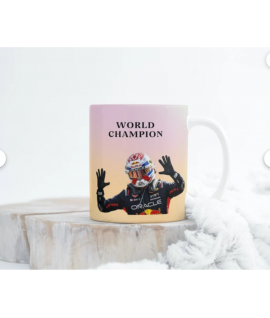Max Verstappen MV1 Mug, F1 Driver Fan, World Champion, Dutch Lion Gift