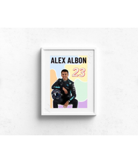 Alex Albon, Williams, Wall Decor, Formula 1 Inspired Wall Art , Inspirational Motivational Print, Handmade Art Decor, Racing 23 UK
