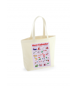 Race Calendar Tote Bag 2025, Formula 1 Inspired, Motorsport, Reusable Bag, F1 Fan Gift, Made in Uk 